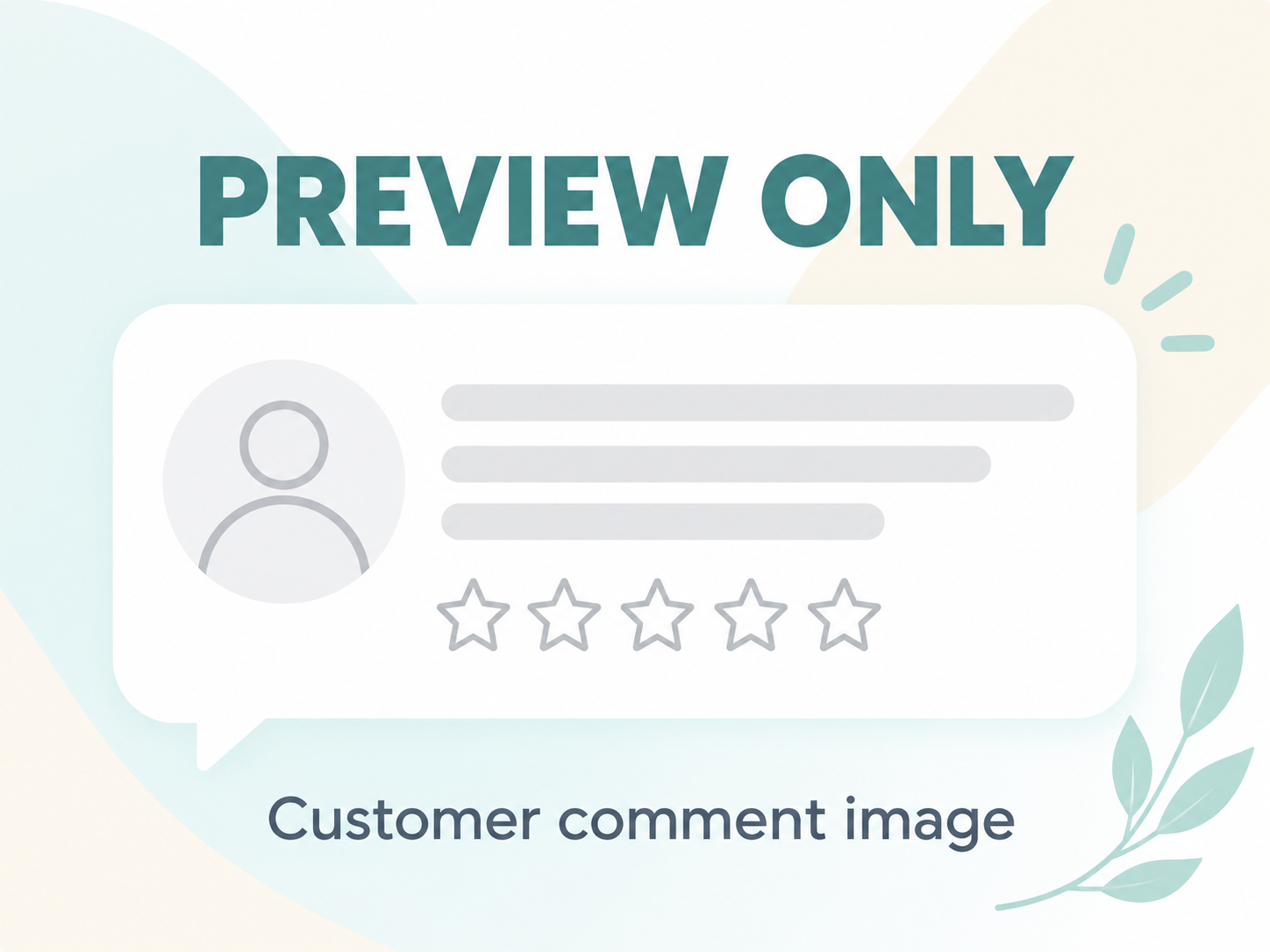 Temporary customer comment image — preview only